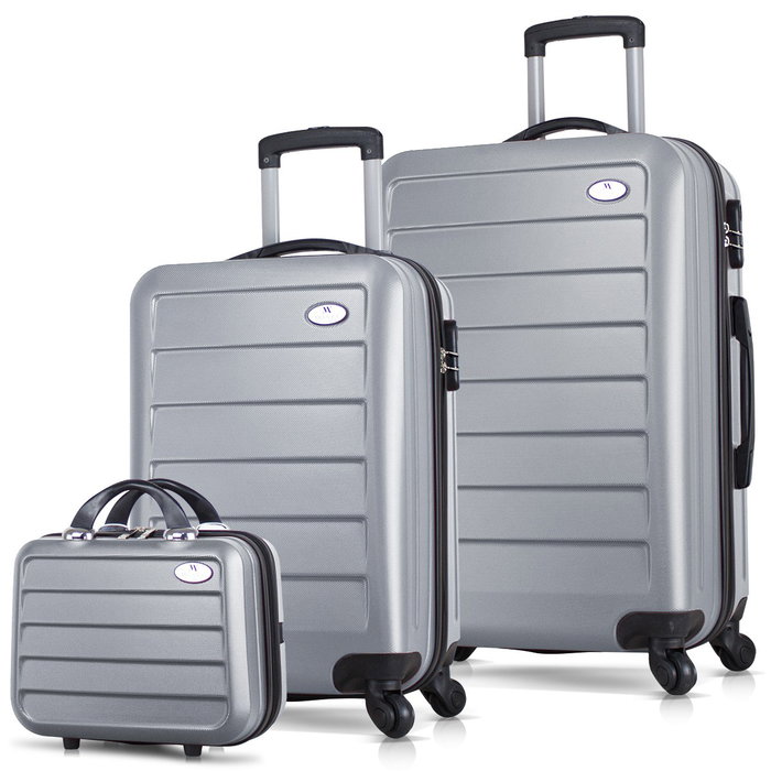 Zoozie Bags Juego de maletas de 3 piezas Gris Zoozie Bags Juego de maletas de 3 piezas Gris